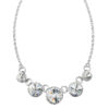 Χειροποίητο κολιέ με κρύσταλλα Swarovski σε διαφανές χρώμα