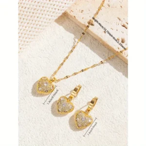 Alternative view of Sparkling Heart Jewelry Set – Η Απόλυτη Έκφραση Αγάπης
