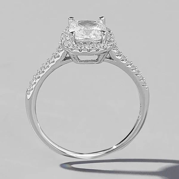 Ασημένιο Δαχτυλίδι S925 με Τετράγωνο Zircon | Square Elegance - Image 4