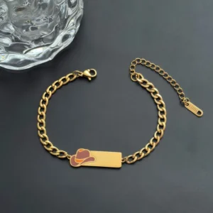 Golden "Cool Emoji" ID Bracelet – Statement με Προσωπικότητα