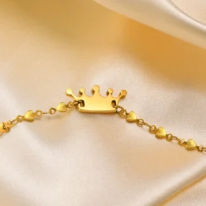 Βραχιόλι "Little Queen Crown" (Gold & Silver) - Image 4