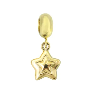 Golden Stellar Star Charm / Χρυσό Charm "Stellar Star"