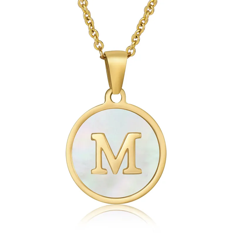 Κολιέ με Μονόγραμμα — Personalised Initial Shell Necklace - Image 3