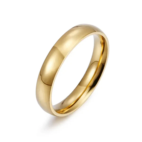 Ανδρικό Δαχτυλίδι Βέρα | Slim Gold Steel