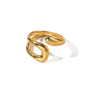 Γυναικείο Επιχρυσωμένο Δαχτυλίδι | Timeless Gold Glow