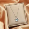 Ocean Heart Glow Necklace / Κολιέ "Καρδιά του Ωκεανού" με Φωτεινή Λάμψη