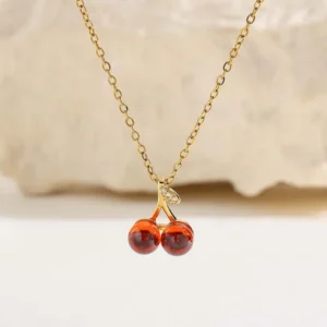 Cherry Crystal Necklace | Sweet Summer Vibes