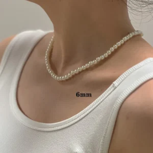Κολιέ Minimal Pearl  | Pearl &  Chain Necklace