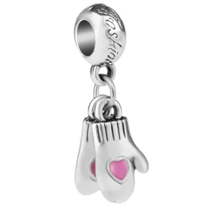 Silver Mitten Charms | "Warm Hearts" Pendant