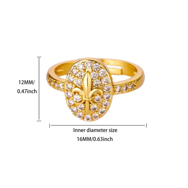 Golden Royal Fleur Ring – Αριστοκρατική Λάμψη