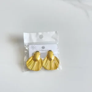 Σκουλαρίκια Βεντάλιες Χρυσές / Gold Fan Earrings