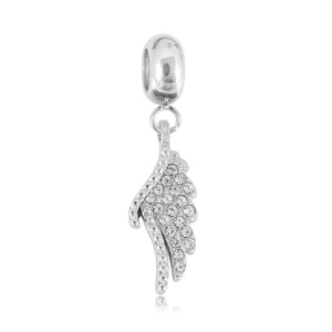 Silver Angel Wing Charm | Charm "Φτερό Αγγέλου & Προστασίας"