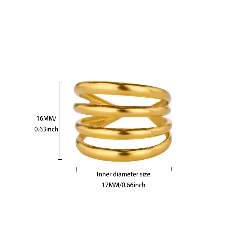 Golden Layered Infinity Ring / Χρυσό Δαχτυλίδι "Layered Infinity"