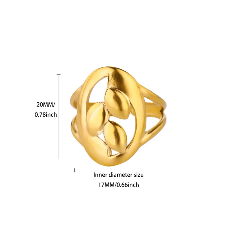 Golden Laurel Leaf Ring / Χρυσό Δαχτυλίδι "Φύλλα Δάφνης"