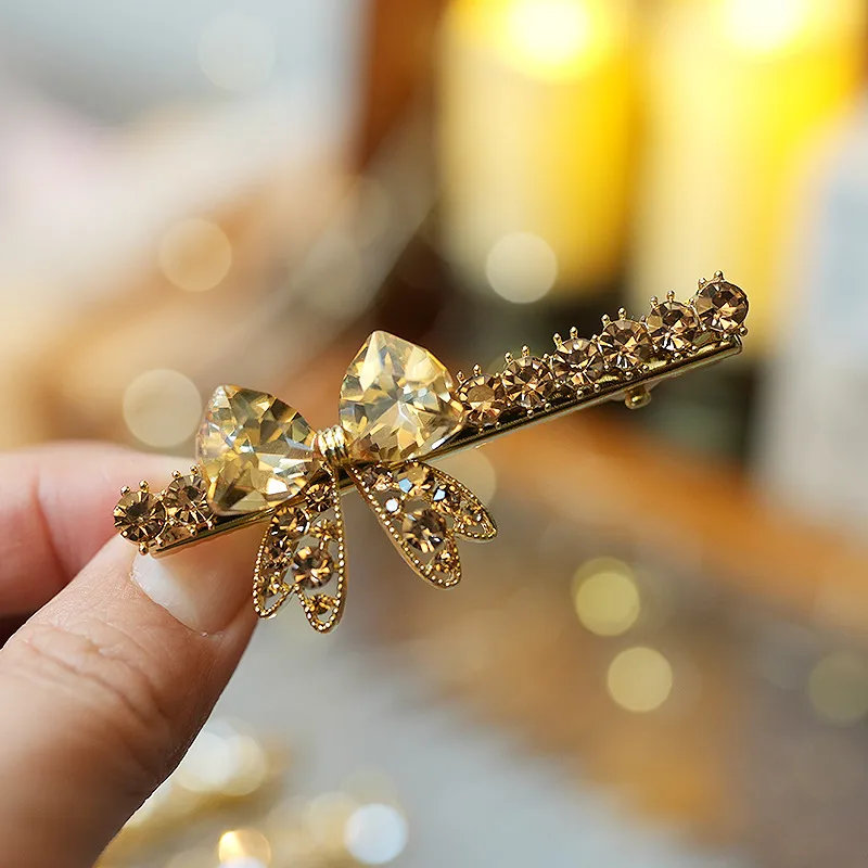 Golden Crystal Luxe Hair Clips - Image 4