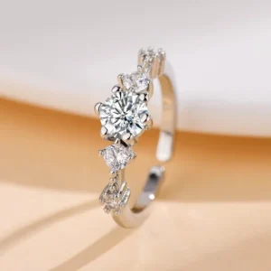 Δαχτυλίδι "Crystal Blossom Reflection" (Adjustable)