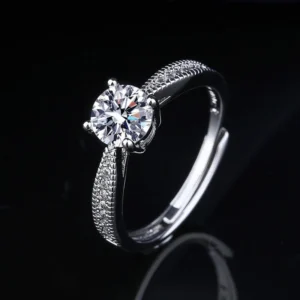 "Diamond Path" – Ρυθμιζόμενο Μονόπετρο με Milgrain Λεπτομέρειες