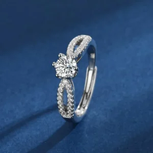 Infinity Sparkle Adjustable Ring