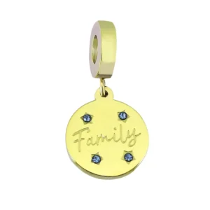 Golden Family Stars Charm / Χρυσό Charm "Family Stars"