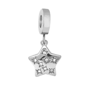 Silver Crystal Night Star Charm / Ασημένιο Charm "Crystal Night"