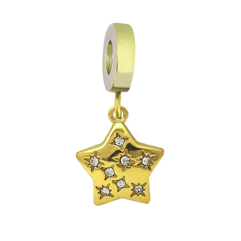 Golden Crystal Night Star Charm / Χρυσό Charm "Crystal Night"