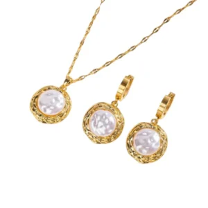 Gold Baroque Pearl Jewelry Set: Η Τέχνη της Πέρλας