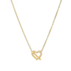 Gold Heart & Arrow Necklace: Το Βέλος του Έρωτα