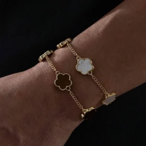 Βραχιόλι με Μοτίβο Λουλούδι — Clover Flower Bracelet - Image 5