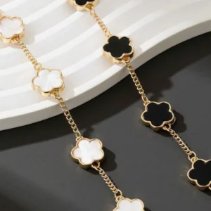 Βραχιόλι με Μοτίβο Λουλούδι — Clover Flower Bracelet - Image 3