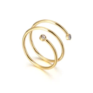 Γυναικείο Δαχτυλίδι Σπιράλ με Zircon | Infinite Spiral Shine