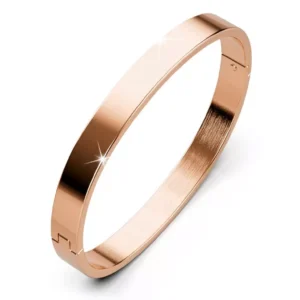 Minimal Rose Gold Bangle | Ροζ Χρυσή Χειροπέδα "Minimal"