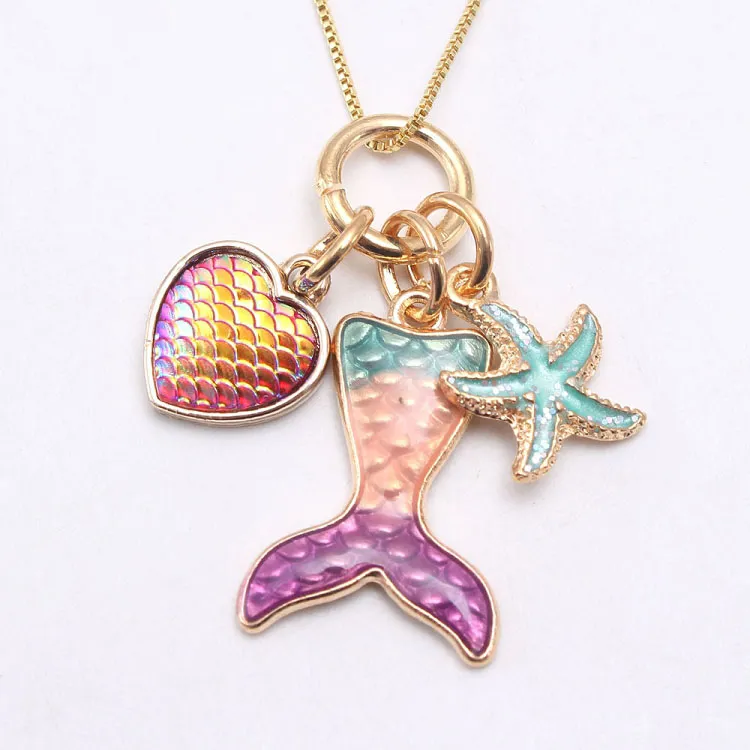 "Ocean Dream" – Mermaid Charm με Τριπλό Μενταγιόν