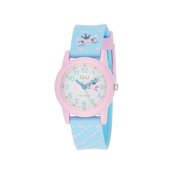 Παιδικό Ρολόι Q&Q Kitty Pink & Blue / Q&Q Kitty Pink & Blue Kids' Watch