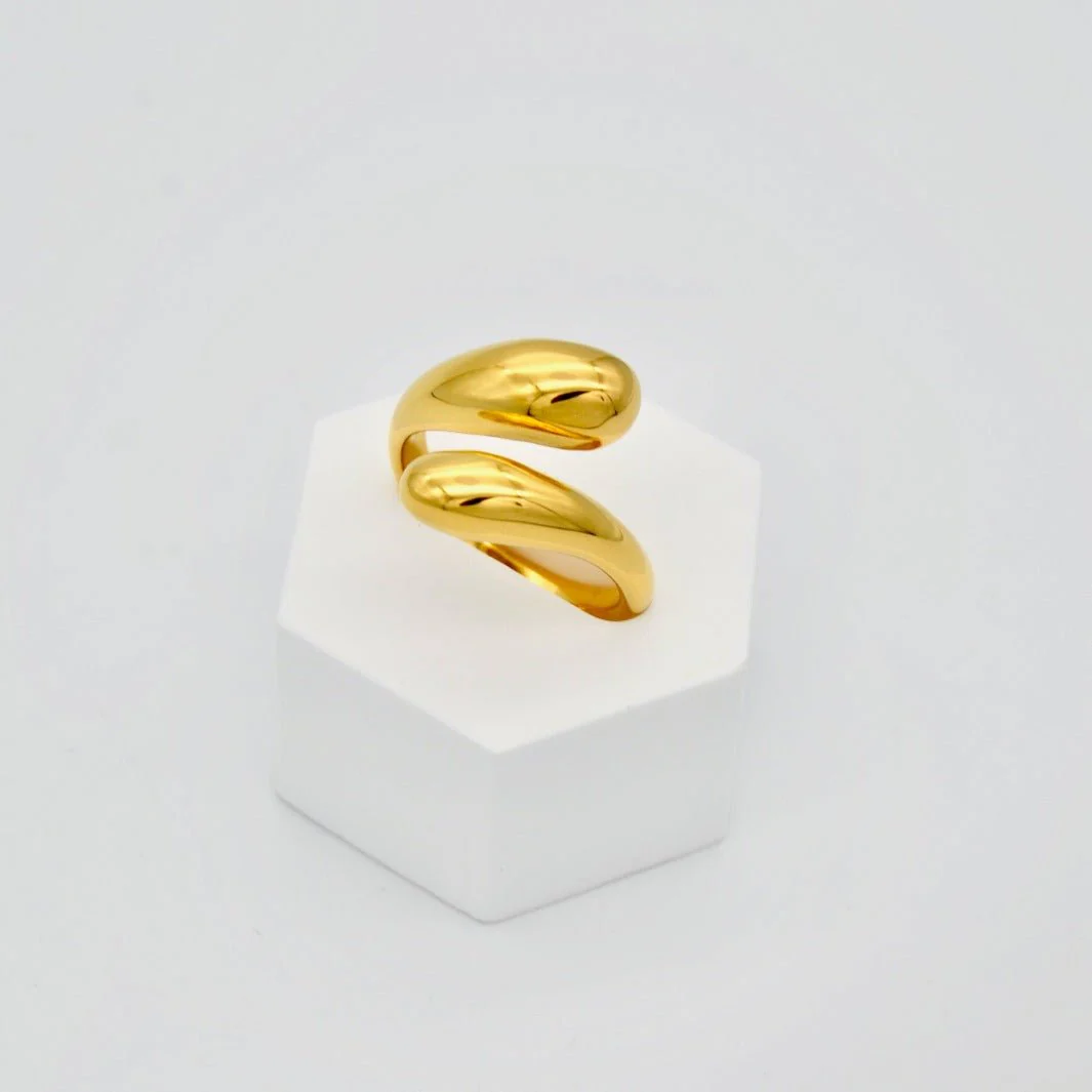 Ατσάλινο Ρυθμιζόμενο Δαχτυλίδι Φίδι Stainless Steel Open Size Snake Ring - Image 2