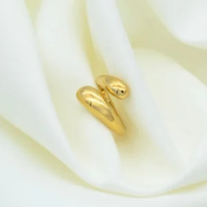 Ατσάλινο Ρυθμιζόμενο Δαχτυλίδι Φίδι Stainless Steel Open Size Snake Ring - Image 3