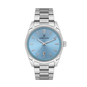 Daniel Klein Light Blue Dial Stainless Steel Bracelet Watch - Ρολόι Daniel Klein με Γαλάζιο Καντράν