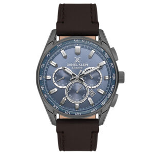 Daniel Klein Exclusive Multi-Function Blue Dial Silicone Strap Watch - Ρολόι Daniel Klein Exclusive με Μπλε Καντράν