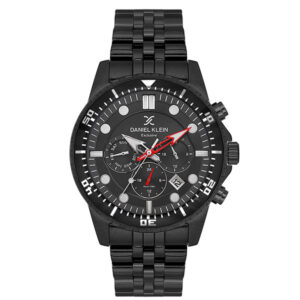 Daniel Klein Exclusive Multi-Function All Black Stainless Steel Watch - Ρολόι Daniel Klein Exclusive με Μαύρο Καντράν