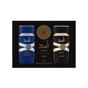 Lattafa Set Asad & Asad Zanzibar Eau de Parfum 100ml x2 (5th Anniversary Edition)